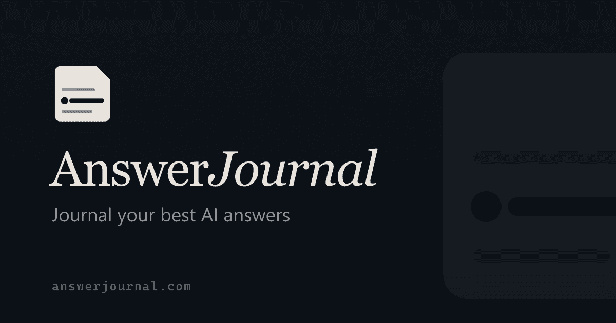 AnswerJournal