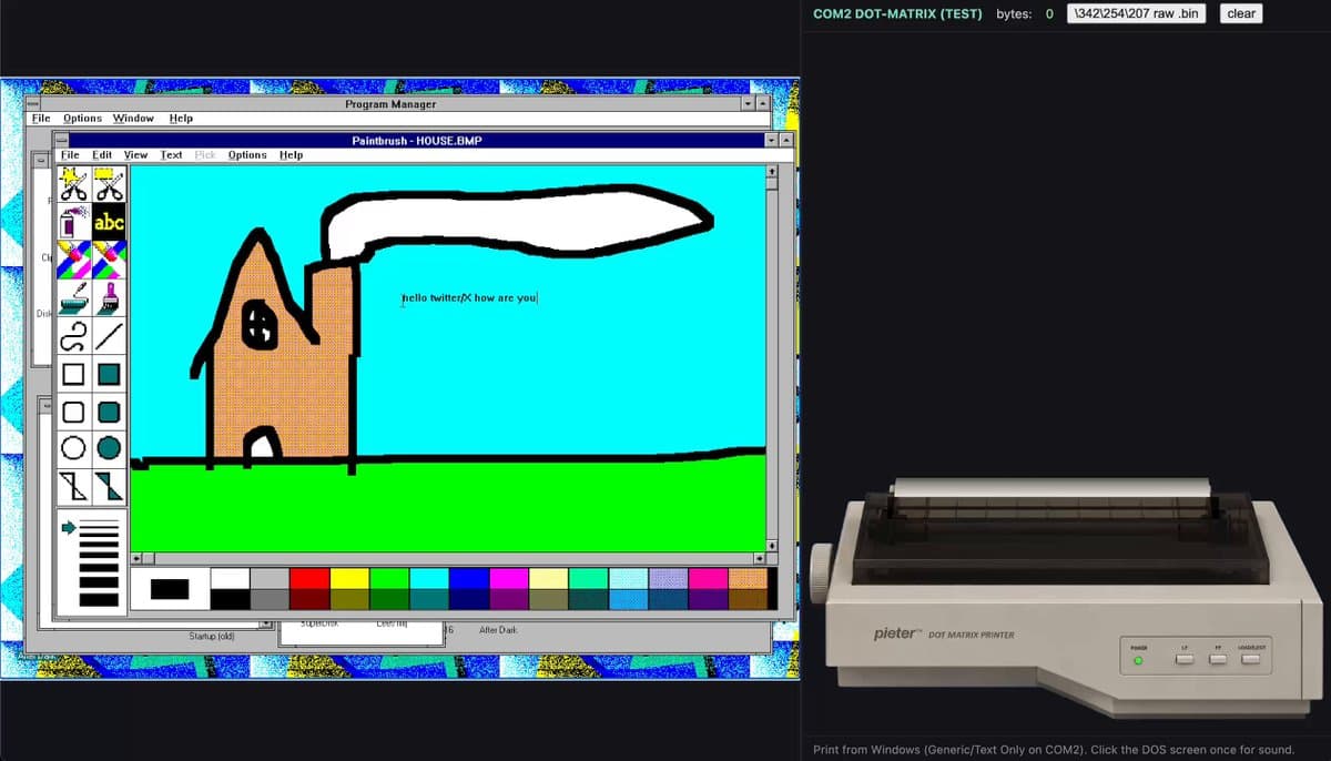 DOSBox Serial Serial Printer Emulator