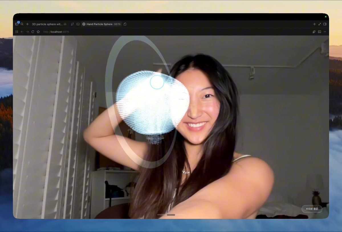 Hand Particle Sphere