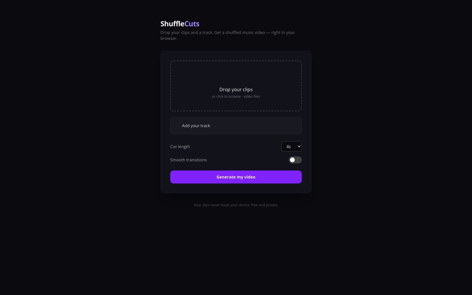 ShuffleCuts