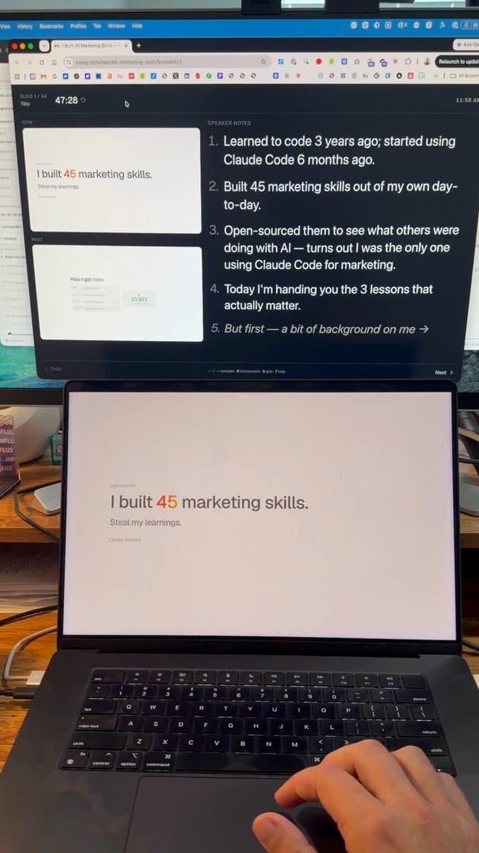 Vibe Coded Slide Deck App