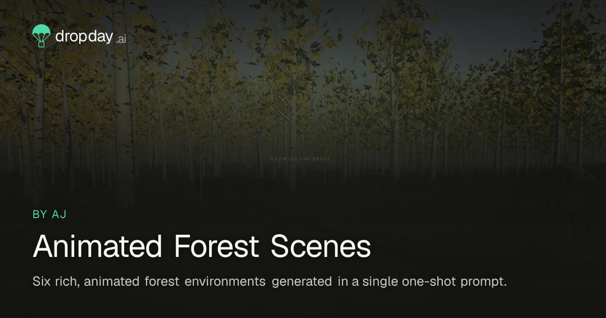 Animated Forest Scenes — Dropday.ai