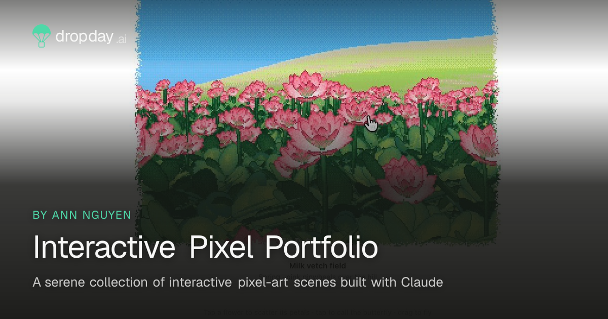 Interactive Pixel Portfolio — Dropday.ai