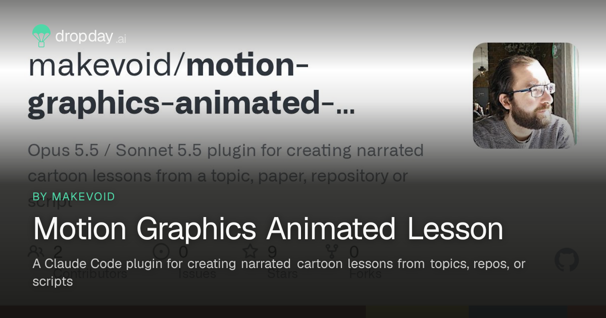 Motion Graphics Animated Lesson — Dropday.ai
