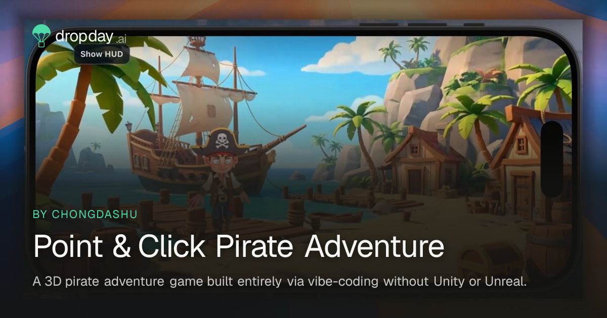 Point & Click Pirate Adventure — Dropday.ai